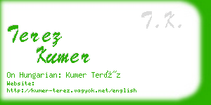 terez kumer business card
